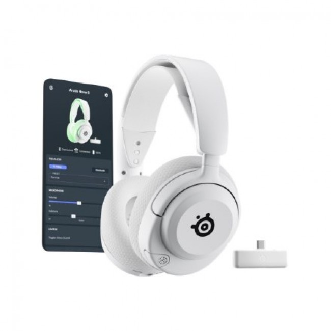 Steelseries Arctis Nova 5X Wireless Headset Head-band Gaming USB Type-C Bluetooth White Steelseries Arctis Nova 5X Wireless Headset Head-band Gaming USB Type-C Bluetooth White