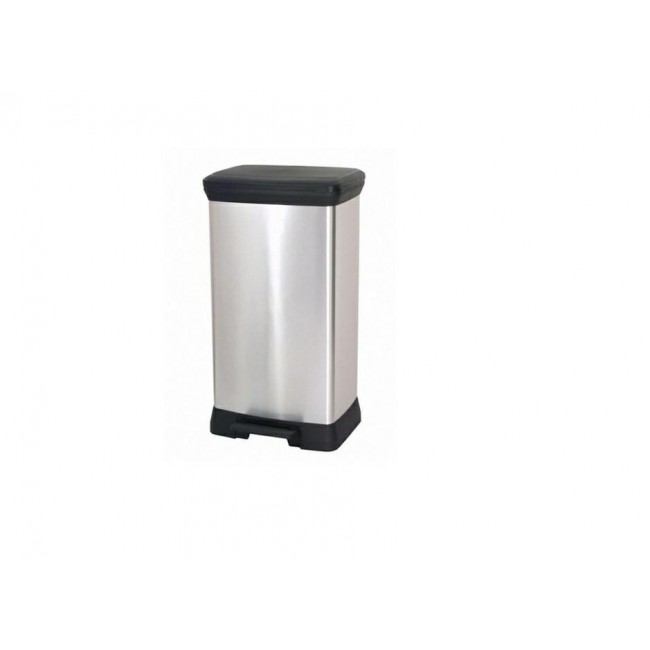 CURVER PEDAL WASTE BIN 50L /IML METALLIZED CURVER PEDAL WASTE BIN 50L /IML METALLIZED