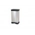 CURVER PEDAL WASTE BIN 50L /IML METALLIZED