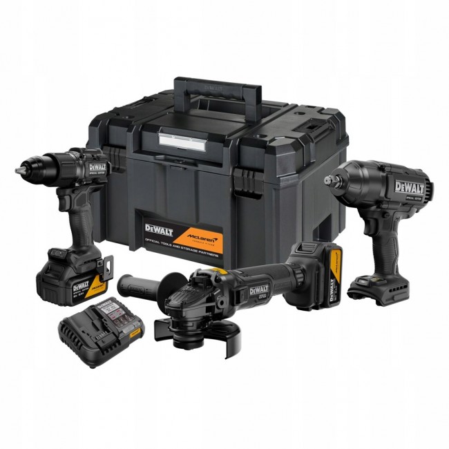 DEWALT ZESTAW COMBO 18V DCK3222MP2T (DCD86M, DCF99M, DCG45M) 2x5,0Ah TSTAK MCLAREN DEWALT ZESTAW COMBO 18V DCK3222MP2T (DCD86M, DCF99M, DCG45M) 2x5,0Ah TSTAK MCLAREN