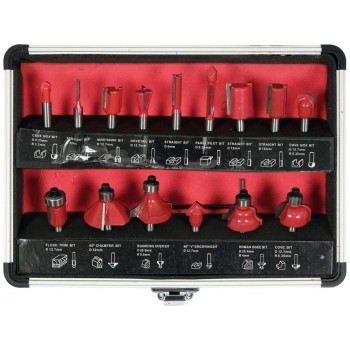 Yato YT-68007 router bit Bit set 15 pc(s)