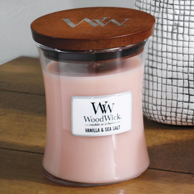 WoodWick 92191 wax candle Other Jasmine, Sea salt, Vanilla Beige
