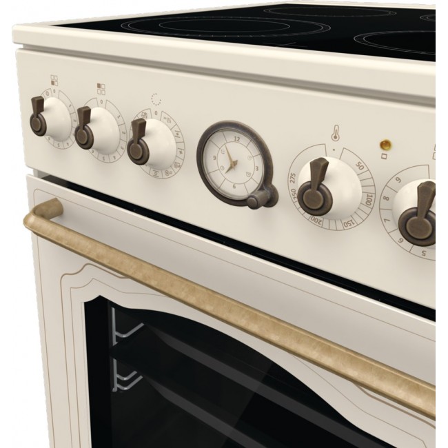 Gorenje GECS5B70CLI Freestanding cooker Electric Ceramic hob Beige