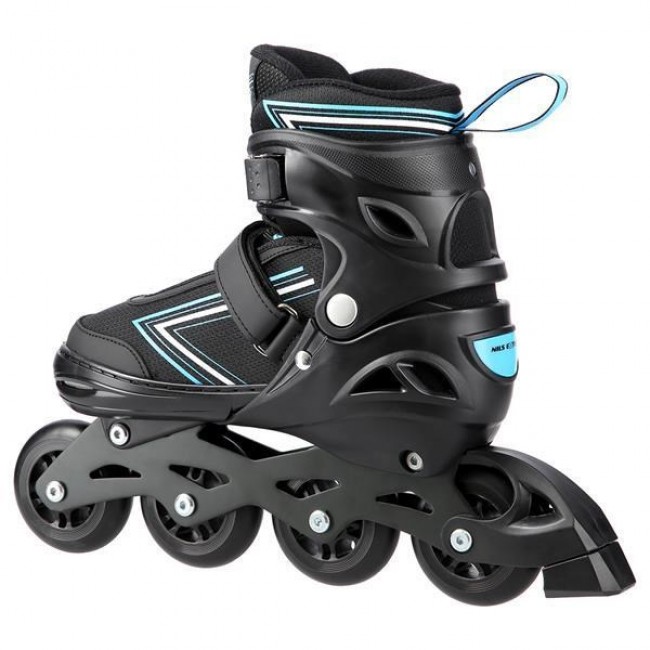 NILS EXTREME NH11912 A 2IN1 SKATES BLACK/BLUE SIZE. S (31-34) WITH INTERCHANGEABLE HOCKEY SKATES