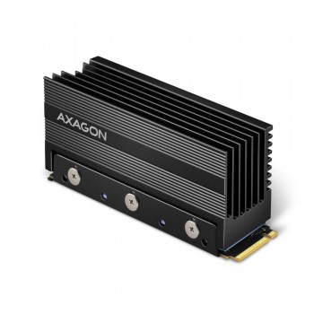 Axagon CLR-M2XL computer cooling system M.2 NVMe SSD, Solid-state drive Heatsink/Radiator Black 1 pc(s)