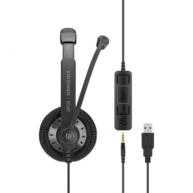 EPOS | SENNHEISER IMPACT SC 75 USB MS Headset Wired USB Type-A Black