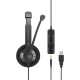 EPOS | SENNHEISER IMPACT SC 75 USB MS Headset Wired USB Type-A Black