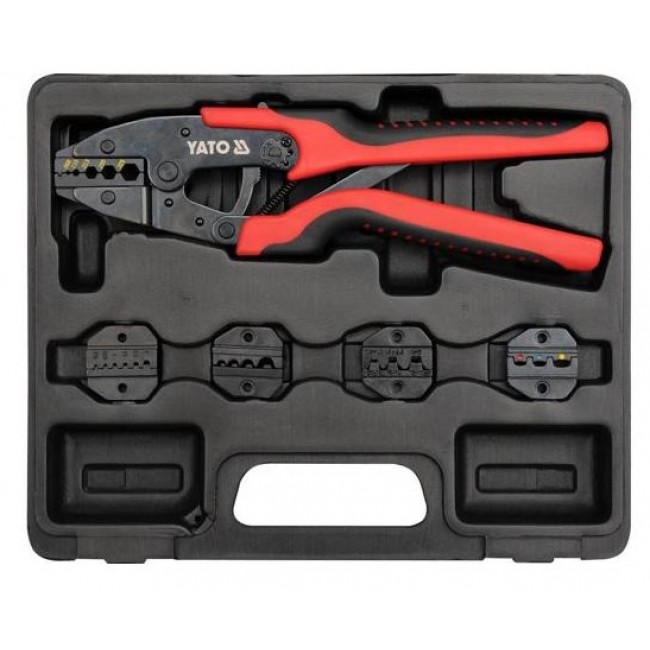 YATO CONNECTOR PLIERS + 5 DIES 2245 YATO CONNECTOR PLIERS + 5 DIES 2245