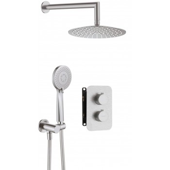 Concealed shower set with thermostatic BOX
