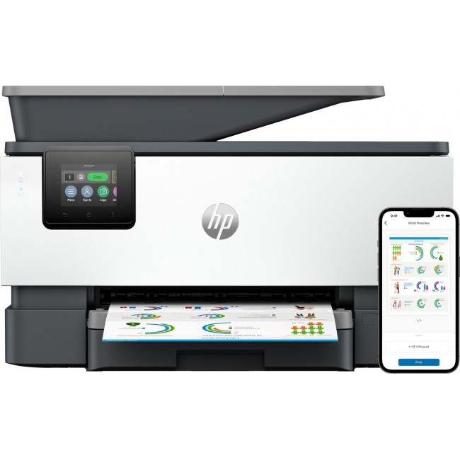 HP OfficeJet Pro 9120b Wireless All-in-One Color Printer, Two-sided printing Copier, Scanner HP OfficeJet Pro 9120b Wireless All-in-One Color Printer, Two-sided printing Copier, Scanner