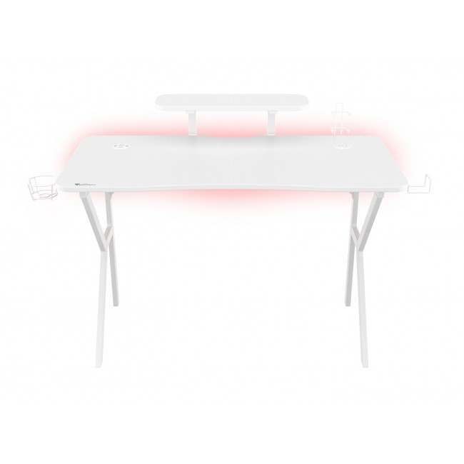 Genesis Gaming Tisch HOLM 320 RGB wei (120cm x 75cm)