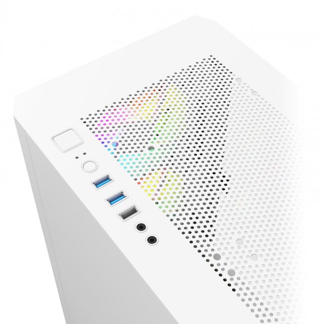 Montech AIR 100 ARGB, Micro-ATX, Tempered Glass - white