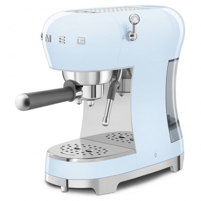 Smeg ECF02PBEU coffee machine pastel blue