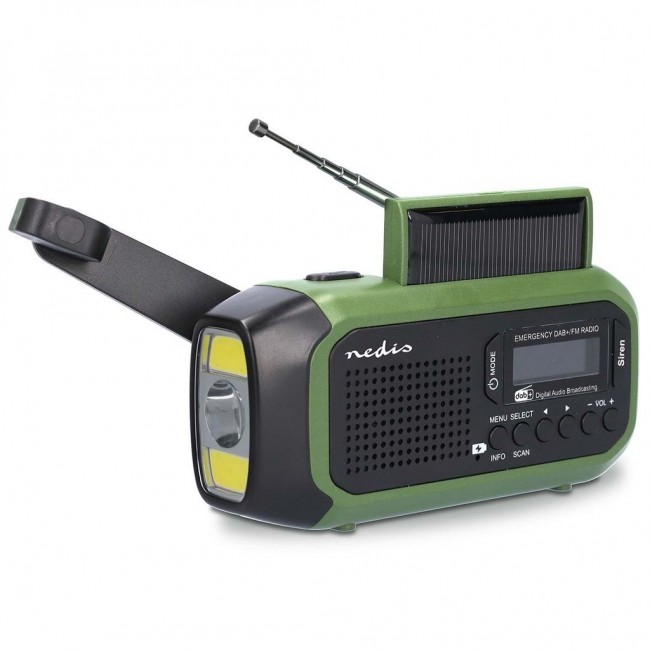 Nedis RDDBCR2000GN radio Portable Digital Black, Green