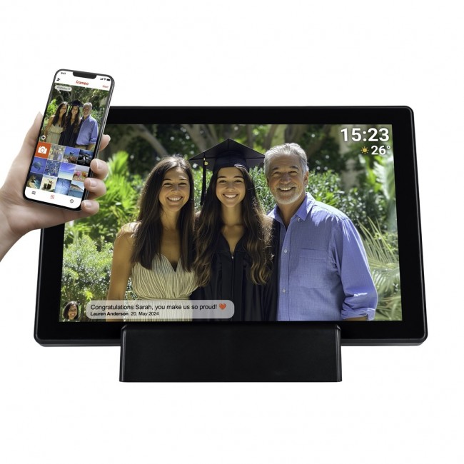 Denver PFF-1070B digital photo frame Black 25.6 cm (10.1