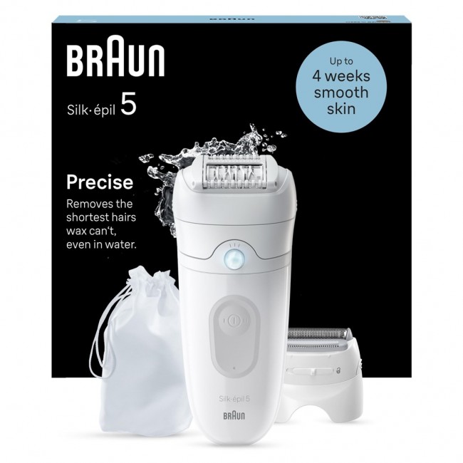 Braun Silk- pil 5 5-041 28 tweezers White Braun Silk- pil 5 5-041 28 tweezers White