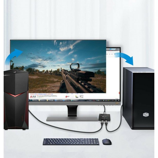 Techly IDATA-DP-2DP-8KT video switch DisplayPort