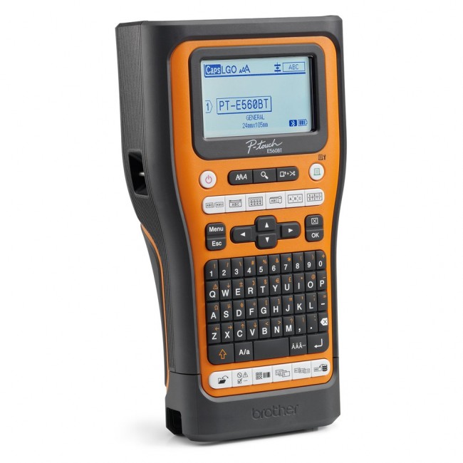 Brother PT-E560BTVP label printer Thermal transfer 180 x 180 DPI 20 mm/sec Wired & Wireless HSE/TZe Bluetooth QWERTZ Brother PT-E560BTVP label printer Thermal transfer 180 x 180 DPI 20 mm/sec Wired & Wireless HSE/TZe Bluetooth QWERTZ