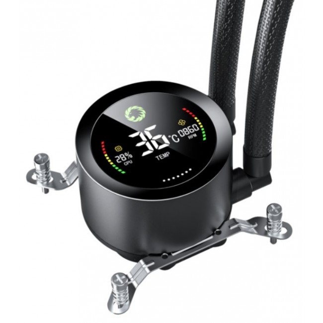 GameMax ICEBURG 360 DIGITAL BK computer cooling system Processor All-in-one liquid cooler 12 cm Black 1 pc(s) GameMax ICEBURG 360 DIGITAL BK computer cooling system Processor All-in-one liquid cooler 12 cm Black 1 pc(s)