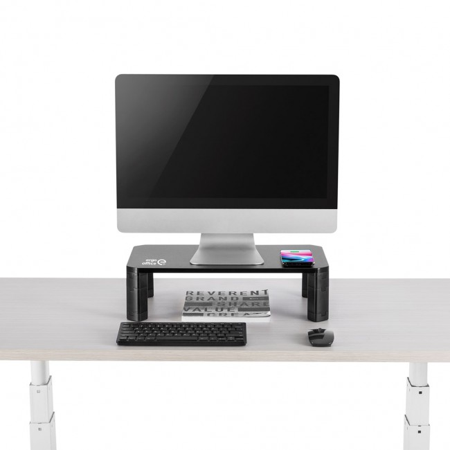 Ergo Office ER-415 Monitor Stand Shelf Wireless Qi Charging Adjustable 17 Ergo Office ER-415 Monitor Stand Shelf Wireless Qi Charging Adjustable 17