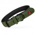 ZOLUX Komfort Leather, green color dog collar 45cm