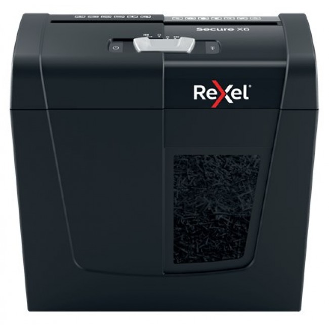 Rexel Secure X6 paper shredder Cross shredding 70 dB Black