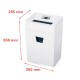 HSM Pure 320 paper shredder Particle-cut shredding 23 cm White