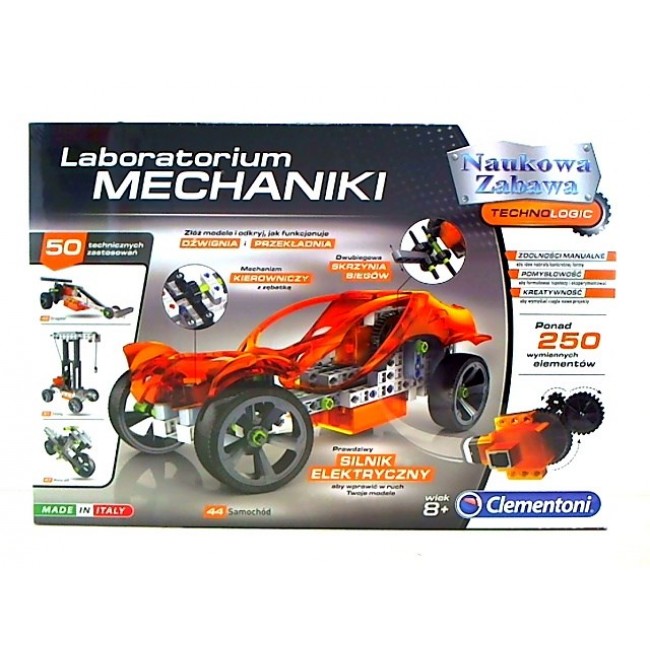 CLEMENTONI SCIENTIFIC FUN 60595MECHANICS CAR AND MECHANICAL ENGINEERING