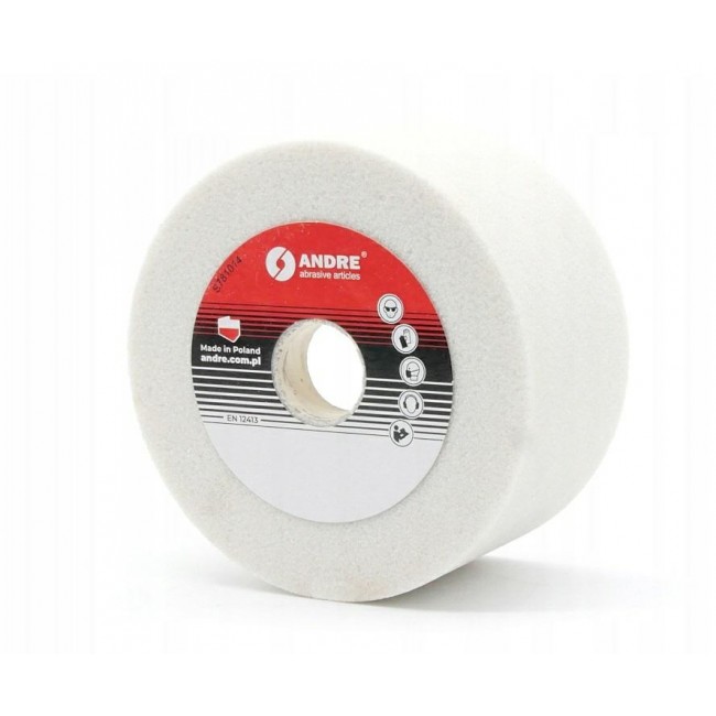 ANDRE CUP WHEEL 100mm x 40mm x 20mm 99A60K7VE01-35 WHITE ANDRE CUP WHEEL 100mm x 40mm x 20mm 99A60K7VE01-35 WHITE