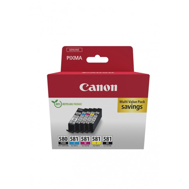 Canon 2078C007 ink cartridge 5 pc(s) Original Black, Blue, Cyan, Magenta, Yellow Canon 2078C007 ink cartridge 5 pc(s) Original Black, Blue, Cyan, Magenta, Yellow