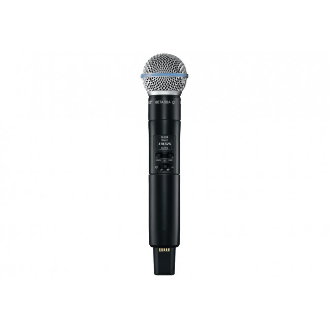 Shure SLXD2/B58 -G59 - handheld transmitter with Beta 58A capsule, 470 514 MHz