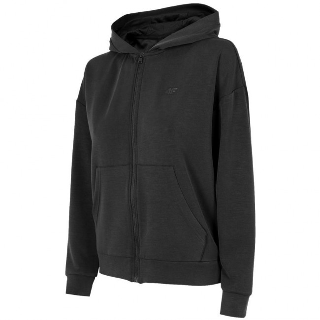 Women's sweatshirt 4F deep black H4Z22 BLD041 20S L