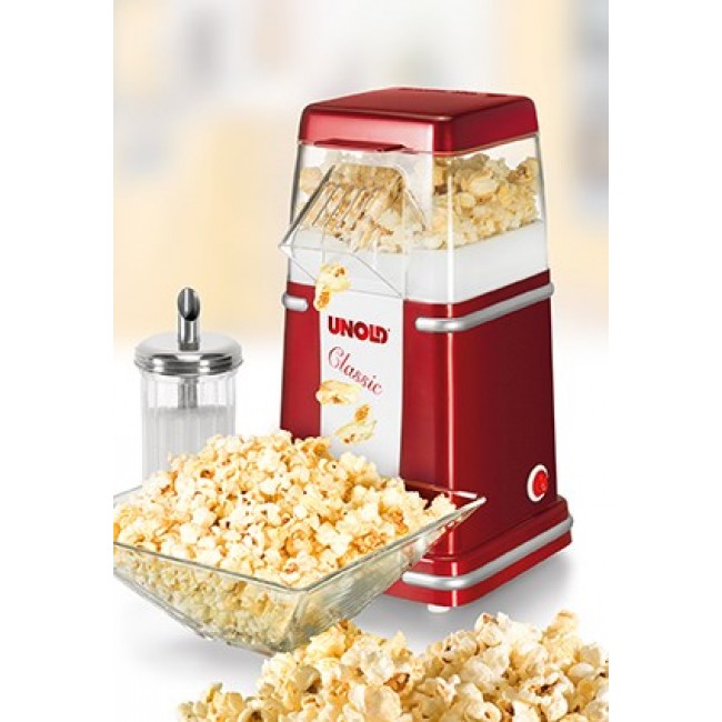 Unold Classic popcorn popper Red, Silver, White 900 W