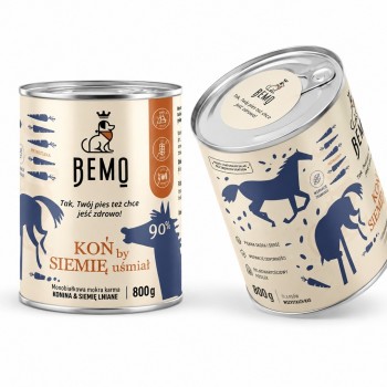 BEMO Ko by siemię u mia Mono - wet dog food - 800g