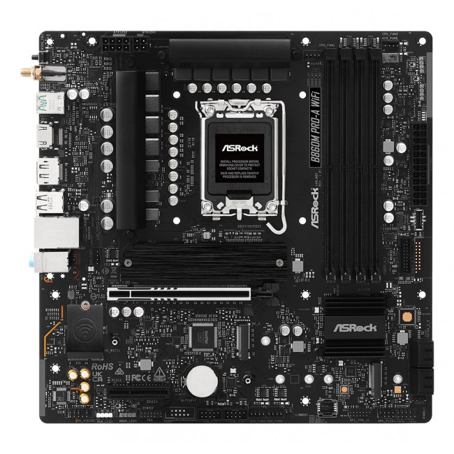 Asrock B860M Pro-A WiFi Intel B860 LGA 1851 (Socket V1) micro ATX Asrock B860M Pro-A WiFi Intel B860 LGA 1851 (Socket V1) micro ATX