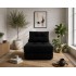 WOBA black pouffe-mattress