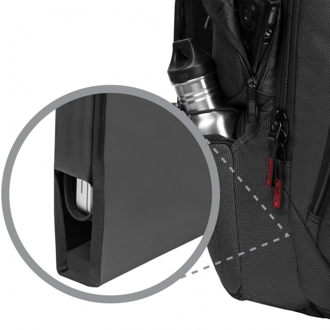 OGIO BACKPACK RENEGADE RSS BLACK PINDOT P/N: 111071_317 OGIO BACKPACK RENEGADE RSS BLACK PINDOT P/N: 111071_317
