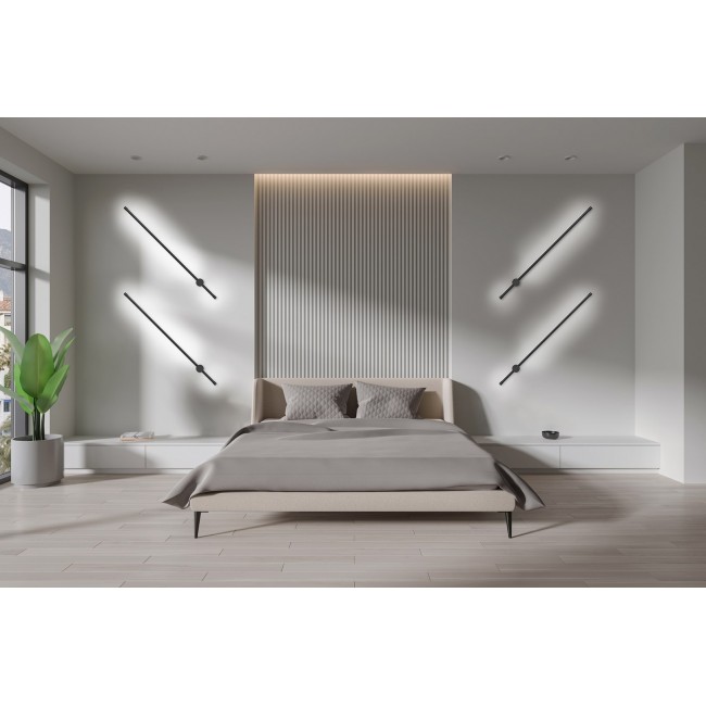 Activejet LED wall lamp AJE-HILTON Black NW