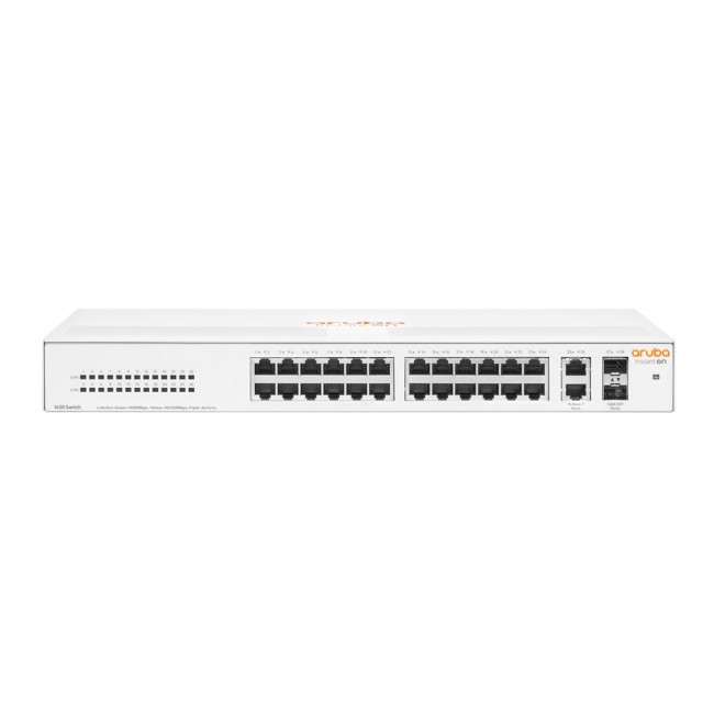 HPE Aruba Networking Aruba Instant On 1430 26G 2SFP Unmanaged L2 Gigabit Ethernet (10/100/1000) 1U HPE Aruba Networking Aruba Instant On 1430 26G 2SFP Unmanaged L2 Gigabit Ethernet (10/100/1000) 1U