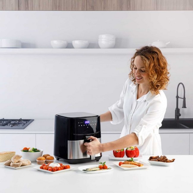 Taurus AF1450XD Single 5 L Stand-alone 1450 W Hot air fryer Black, Stainless steel Taurus AF1450XD Single 5 L Stand-alone 1450 W Hot air fryer Black, Stainless steel