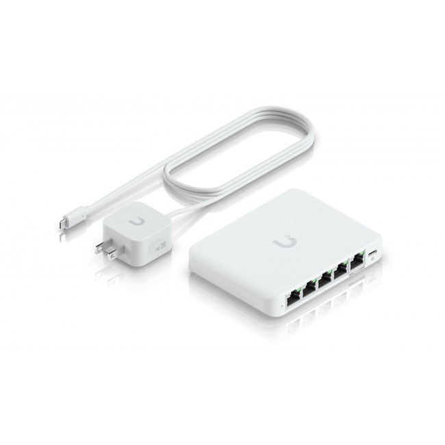 Ubiquiti UniFi Flex Mini 2.5G Managed 2.5G Ethernet (100/1000/2500) Power over Ethernet (PoE) Desktop White