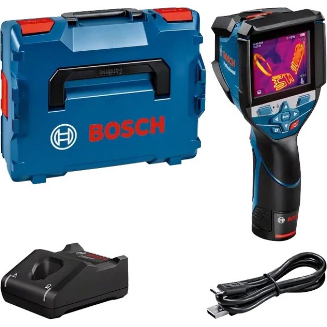 Bosch GTC 600 C Noise equivalent temperature difference (NETD) IR Black, Blue 256 x 192 pixels Built-in display LCD