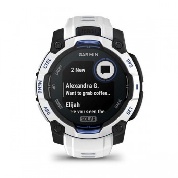 Garmin Instinct 3 Solar watch, 45mm, white