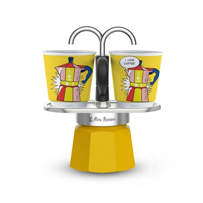 Coffee set Bialetti Mini Lichtenstein + 2 cups