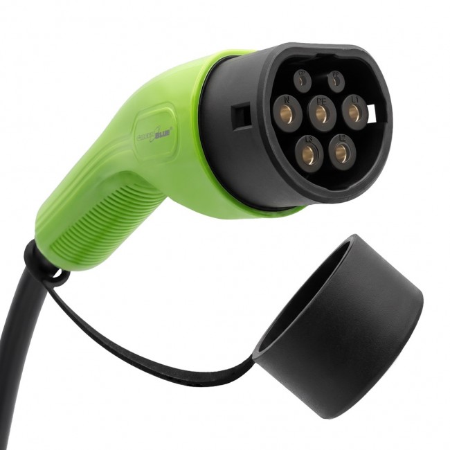 GreenBlue EV/PHEV Charger, portable, Type 2, cable length 6.8 m, IP65, 11 kW, 220 380 V AC 50/60 Hz, 16 A, 3-phase, GB1100