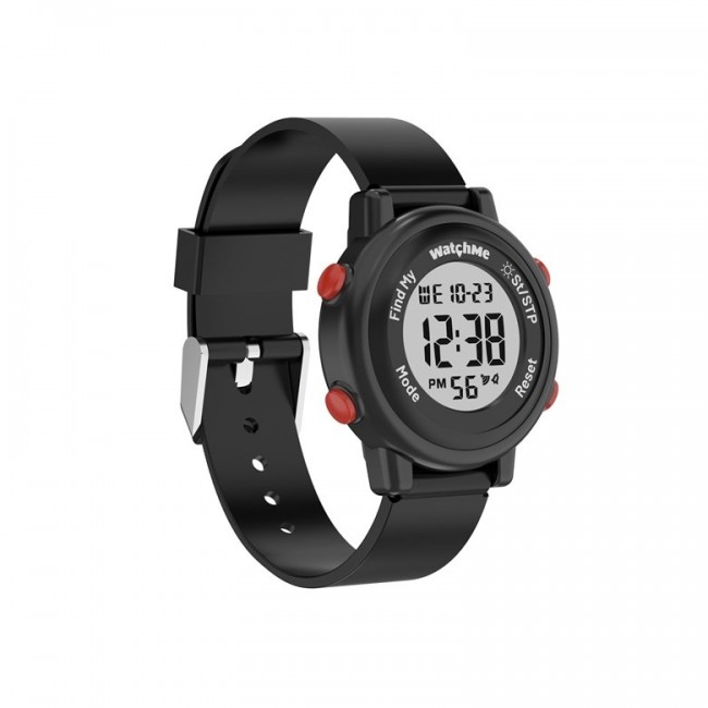 DIGITAL WATCH SPONGE WATCHME BLACK