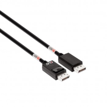 CLUB3D DisplayPort 2.1 Bi-Directional VESA DP80 Certified Cable 4K240Hz, 8K60Hz or 10K60Hz M/M 1.6m/5.25ft