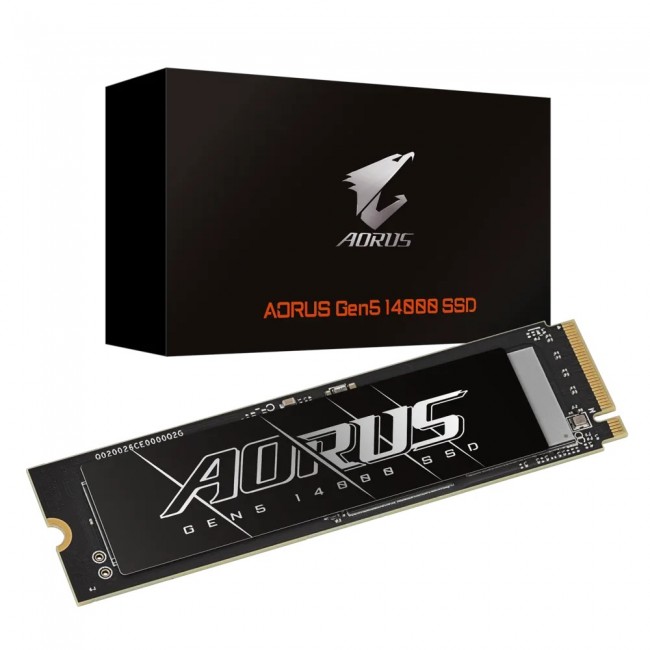 SSD Drive 2TB Gigabyte AORUS 14000 M.2 NVMe Gen5, 14500/12700 MB/s SSD Drive 2TB Gigabyte AORUS 14000 M.2 NVMe Gen5, 14500/12700 MB/s