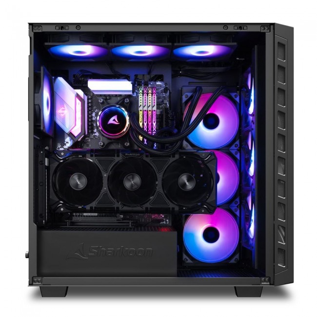 Sharkoon REBEL C80M RGB Midi Tower Black