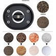 PROMIS Set of pepper and salt mills with stand MP36X2